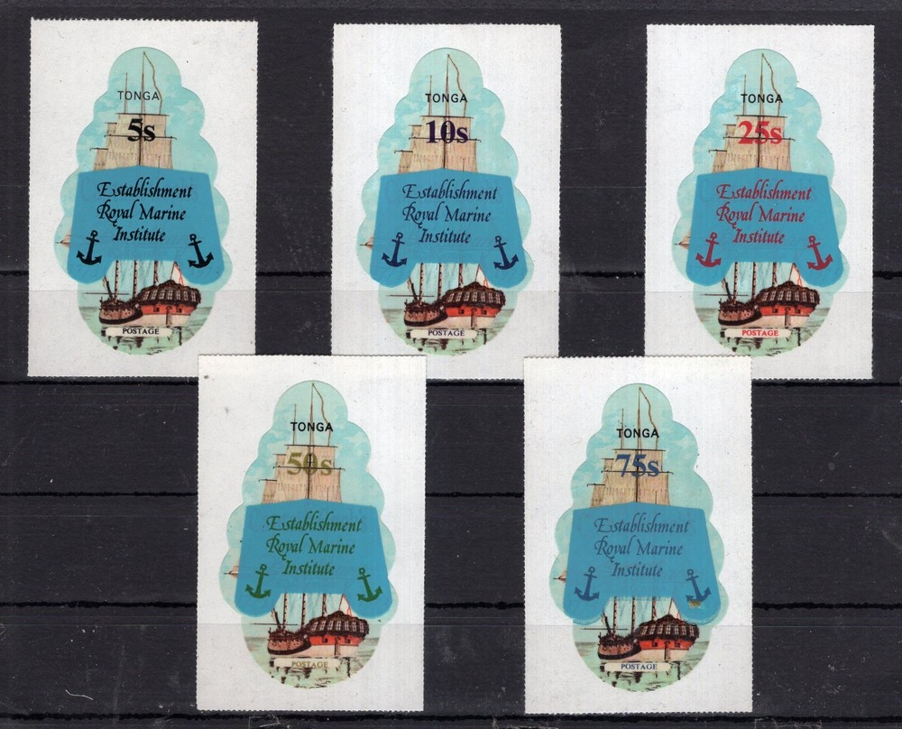 BRITISH TONGA, REAL NAVY INSTITUTE, COMPLETE SET, MNH