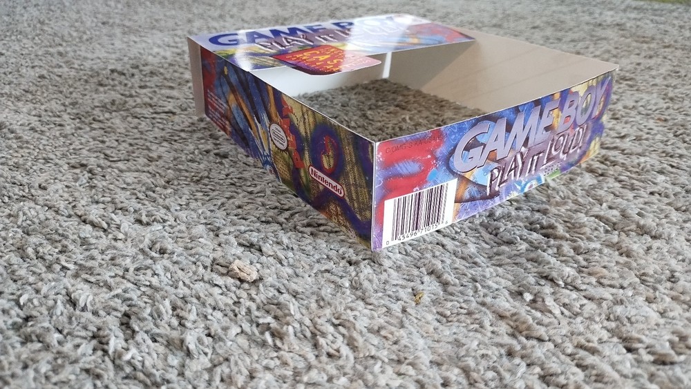 Reprinted Gameboy Play It Loud Case Insert