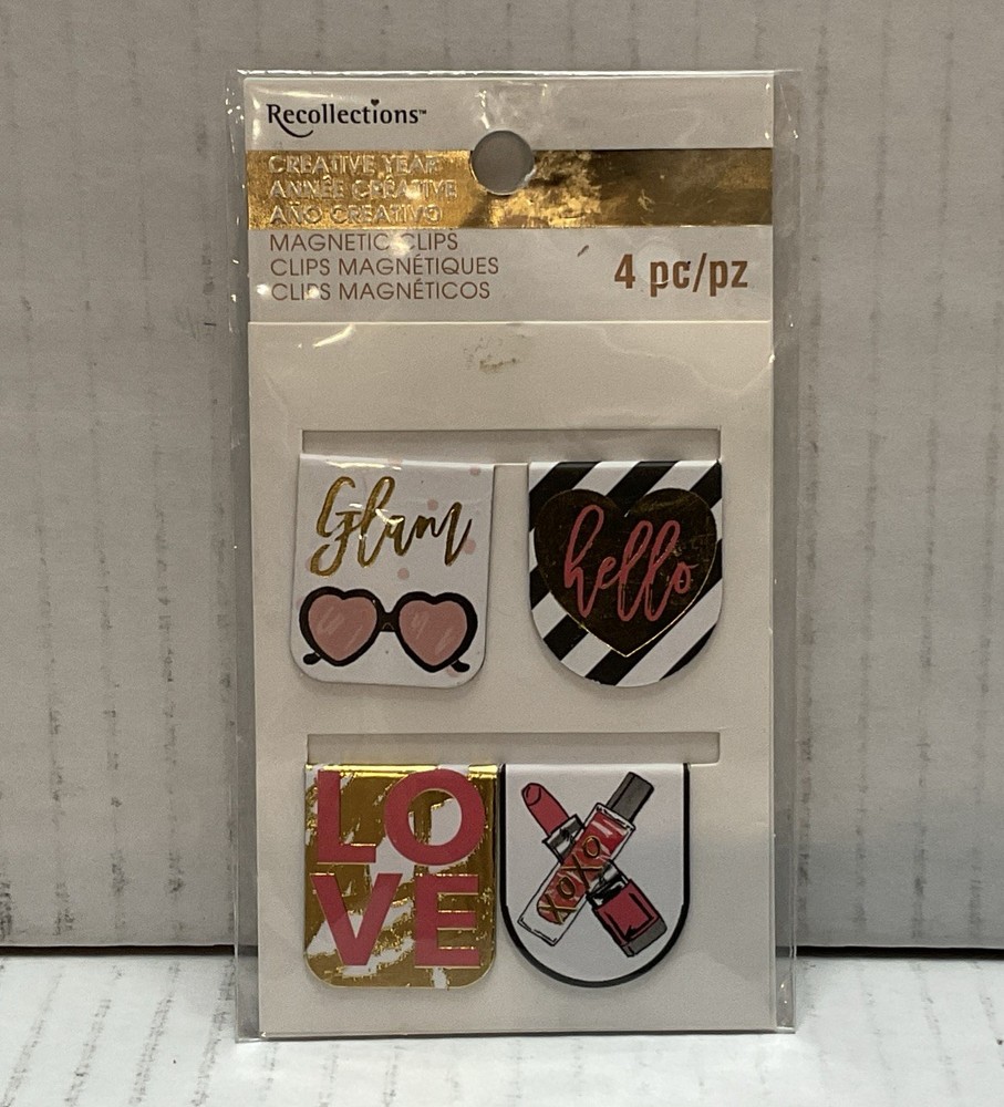 Recollections Creative Year 4pc Magnetic Clips