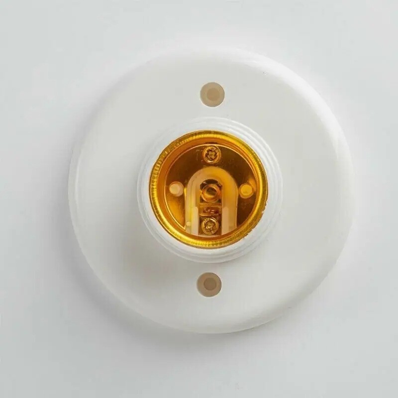 5/10/20PCS E27 Light Bulb Pendant Lamp Round Fixing Base Holder Screw Cap Socket