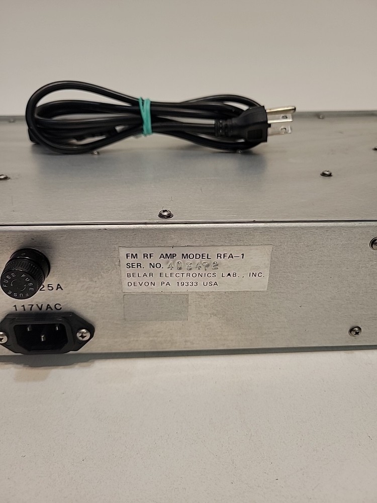 Belar FM RFA-1 Amplifier