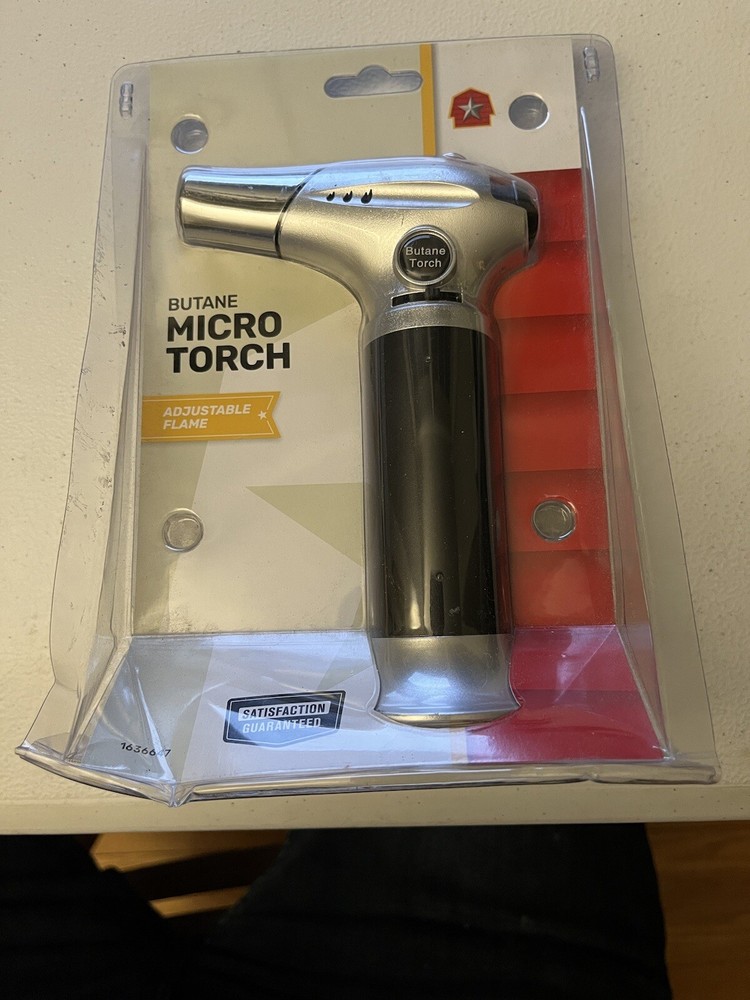 Refillable Butane Torch with Adjustable Flame