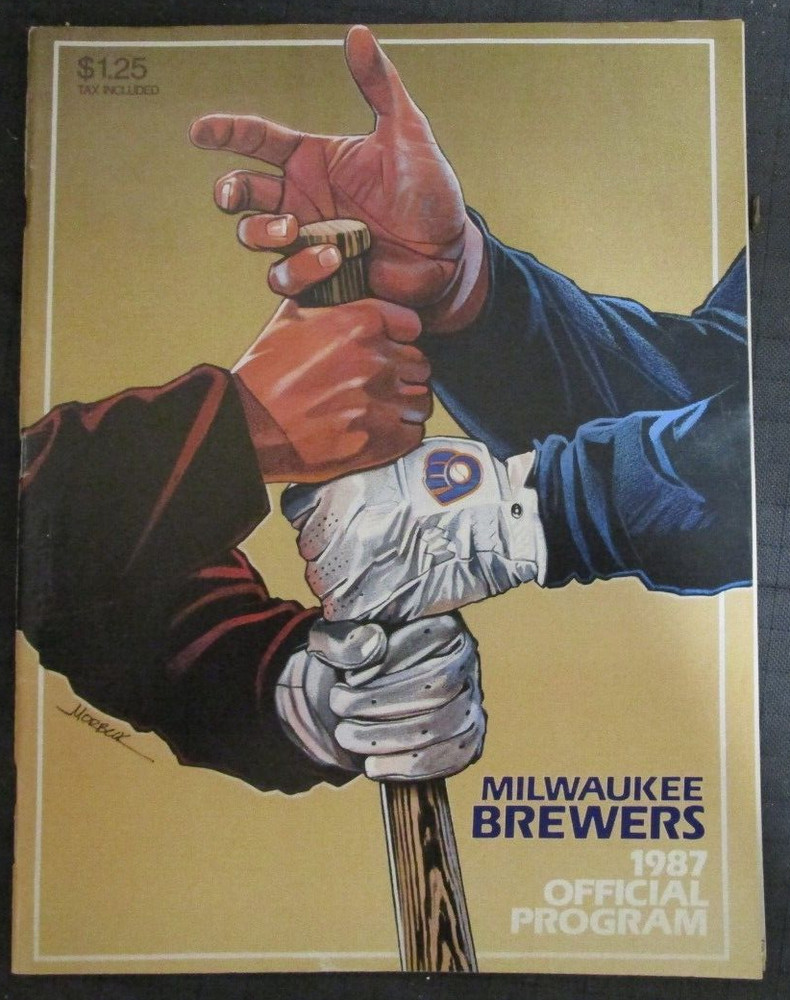 1987 Milwaukee Brewers Official Program Magazine