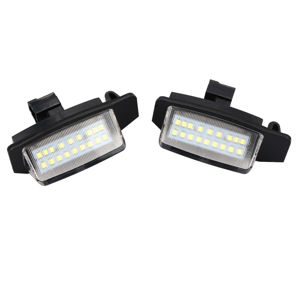 2Pcs Free LED Number License Plate light Lamp For Mitsubishi Outlander 2006-12