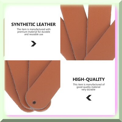 100 Pcs DIY Blank Leather Labels