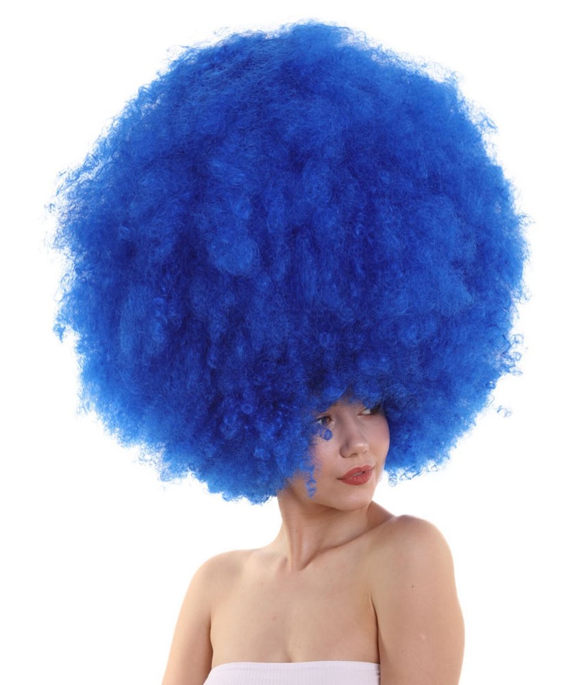 Super Size Afro Collection Blue Wig HW-3847
