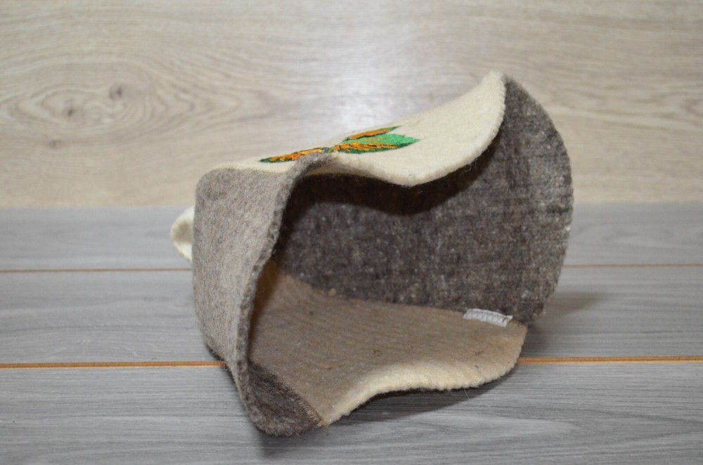 Sauna Hat Wool 100% Cap Bath House Head Protection Accessories Felt bath access