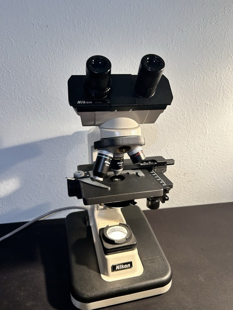 Nikon YS2-T Alphaphot 2 Microscope With Objectives E4 0.10/ E10 0.25/ E40 0.65