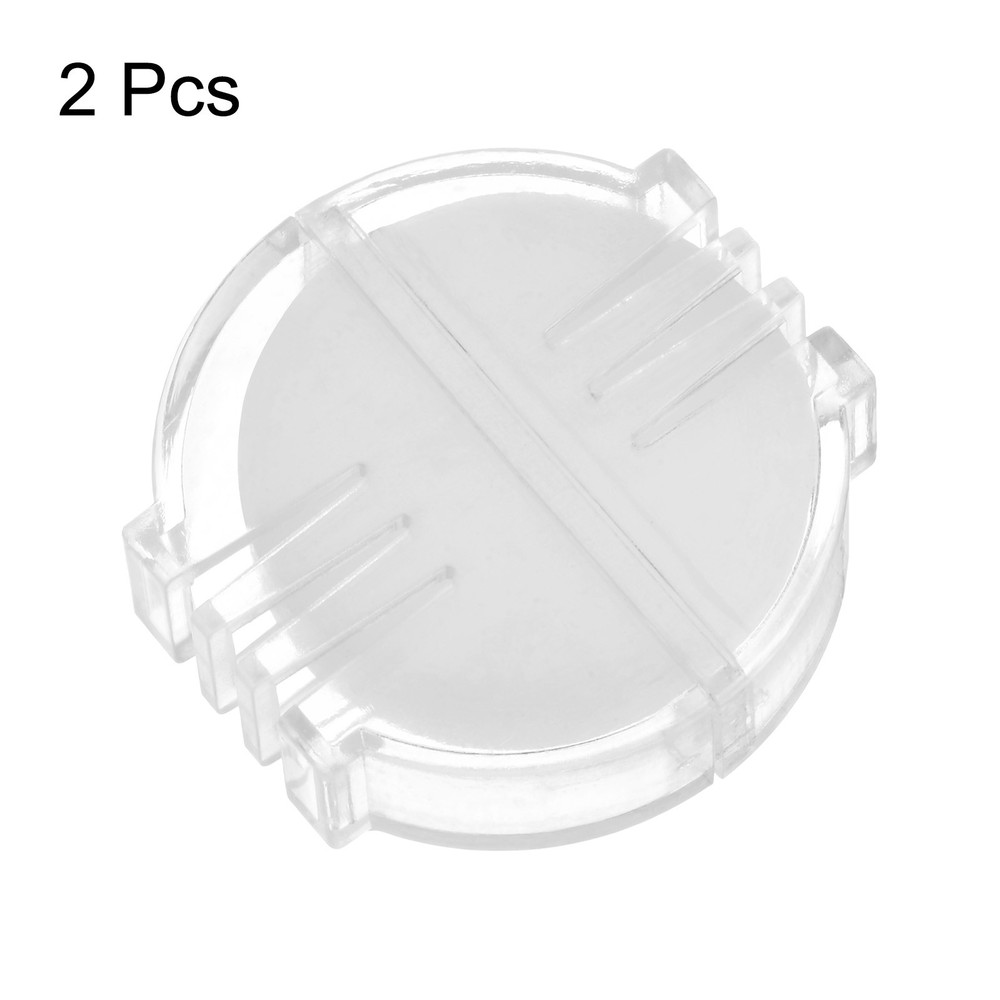 2pcs Beeswax Thread Conditioners Thread Wax Block with Plastic Box, White