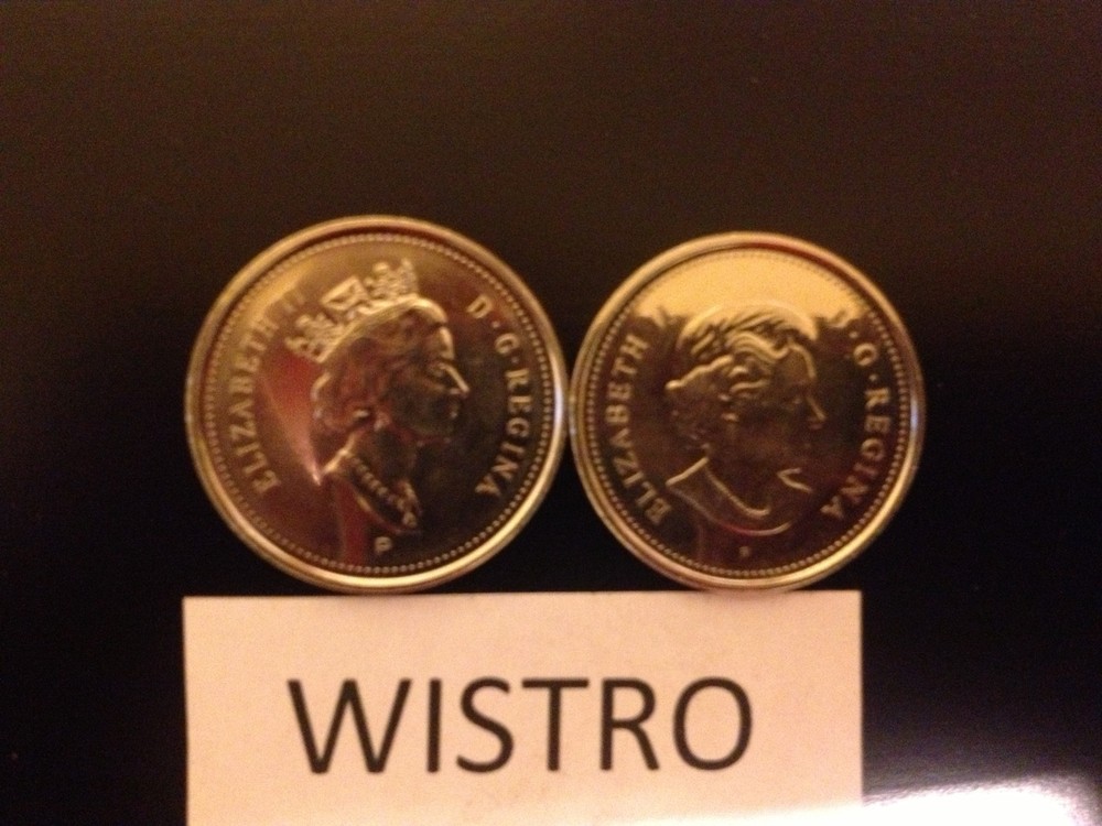 ^^ 2003 ^^ - 5 Cent - Canadian Nickels - Two different Varieties