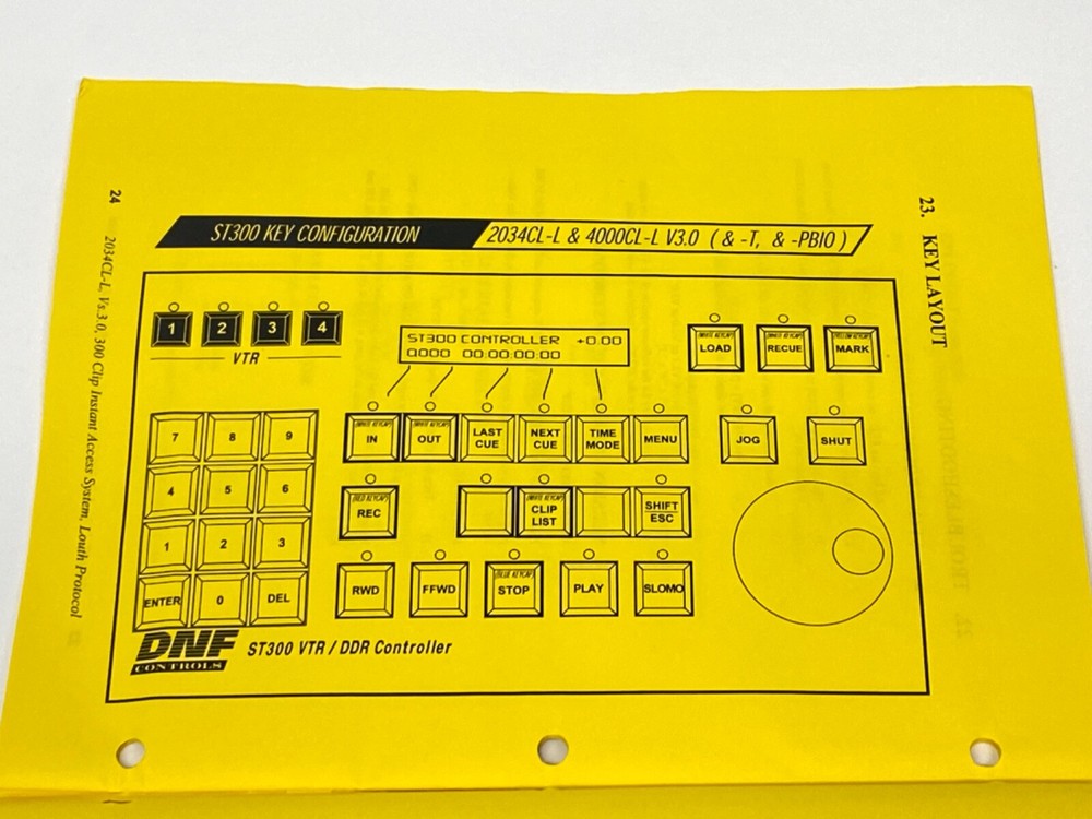 DNF ST300 VTR/DDR CONTROLLER & DLM ST420 SHOTBOX UNTESTED
