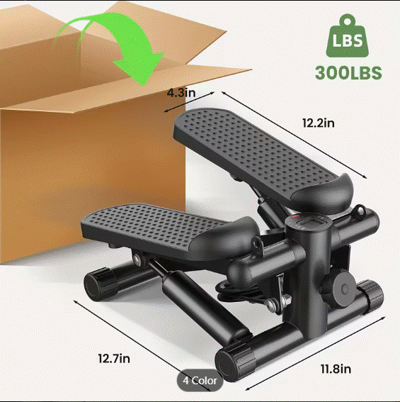 Mini Exercise Stepper Machine with Resistance Bands