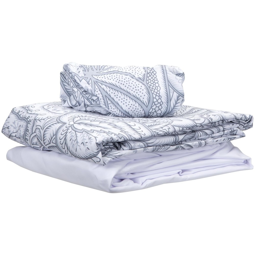 ForPro Premium White Island Tranquility Microfiber Massage Sheet Set 3 Piece