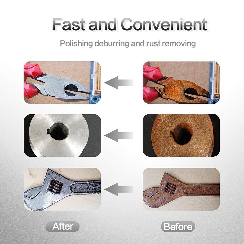 3PCS 2 Inch Surface Bristle Clean Conditioning Sanding Disc Pad Holder Roll