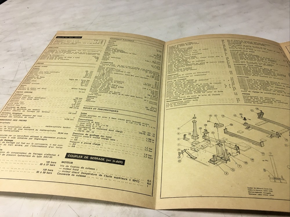 Automobile Technical Sheet VW PASSAT PASSAT Diesel Edition 1979
