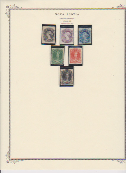 Canada Pre-Confederation Pages with Stamps