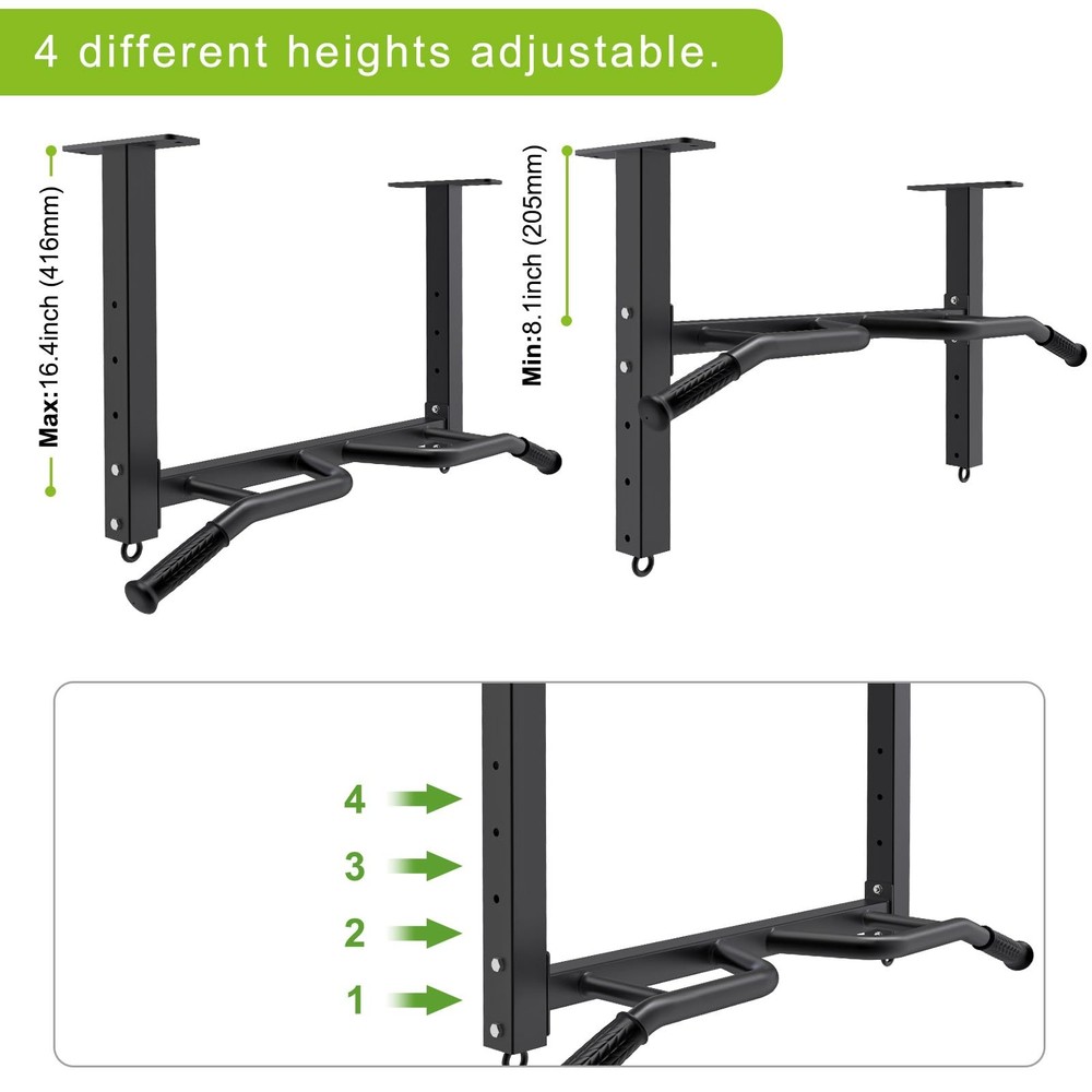 Kipika 32" Ceiling Mounted Pull Up Bar - Heavy