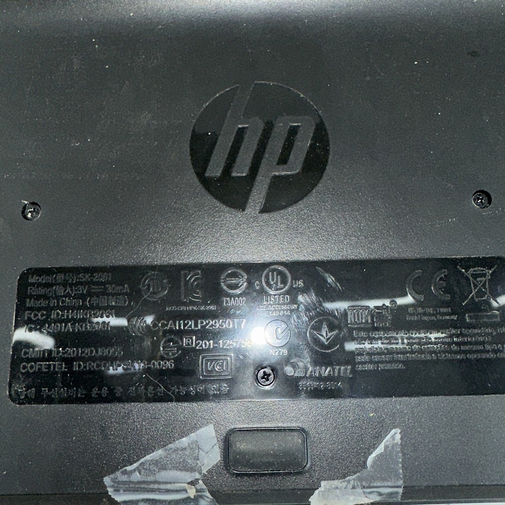 2 Wireless Keyboards NO DONGLE - UNTESTED HP & Unbranded