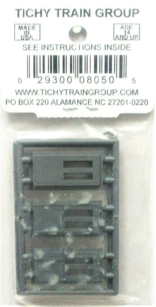 HO Scale Tichy Train Group 8050 2-Lite 2 Panel Doors pkg (6)