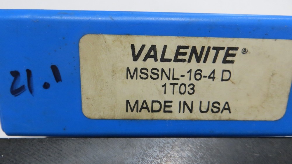 Valenite Lathe Tool Holder MSSNL 16 4D