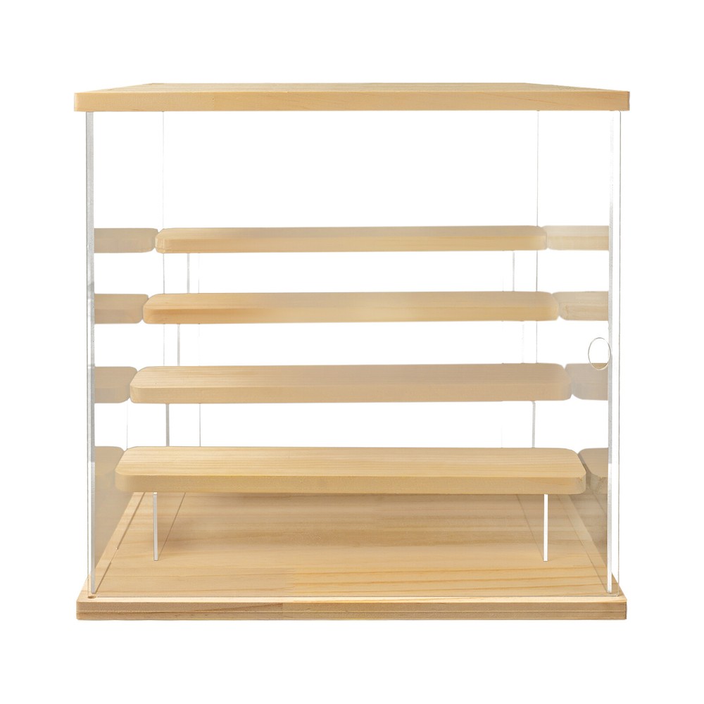5-tier Display Box Clear Acrylic Display Case w/ LED Warm Light+USB Cable Modern