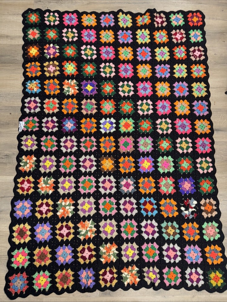 Handmade Granby square blanket 60”x40”
