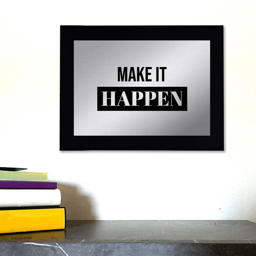 Make It Happen Decorative Wall Plaque | Easel Mount Option