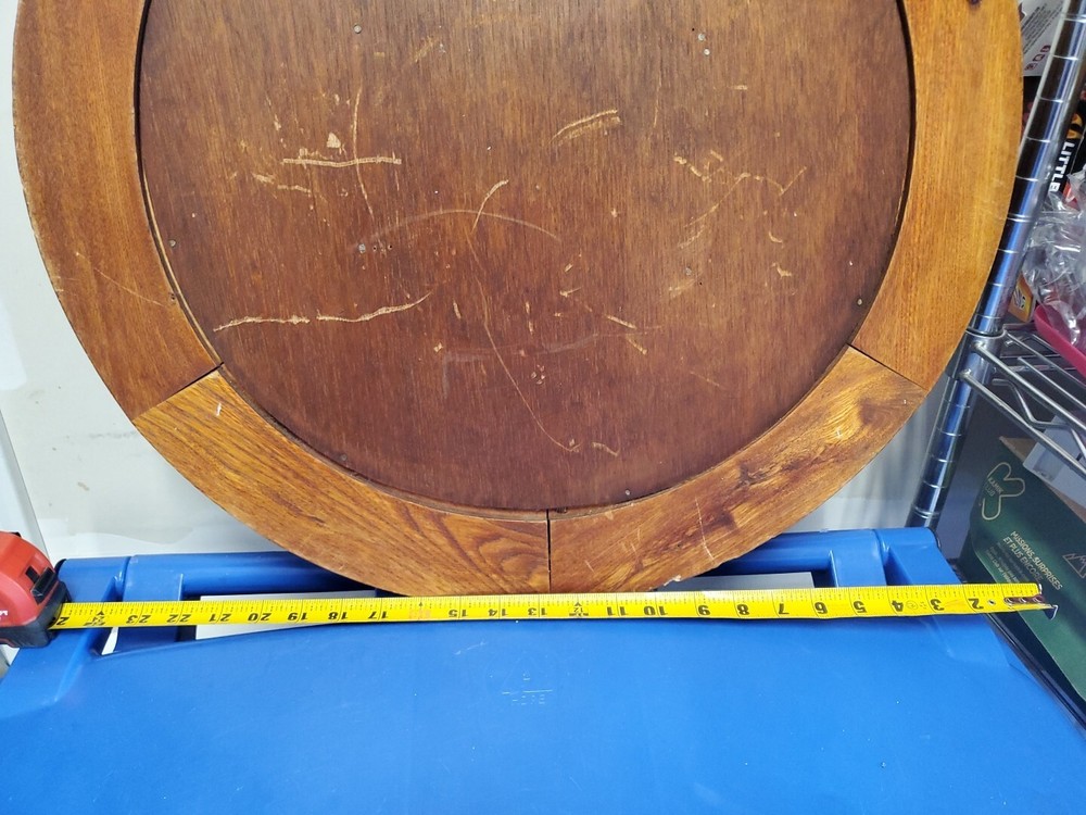 Large Antique Circular Wall Clock Trade Mark "S" Working