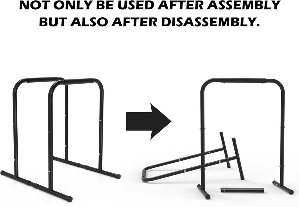 Compact Pull-Up Dip Station for Home Gym — Adjustable, Space-Saving Upper-Body