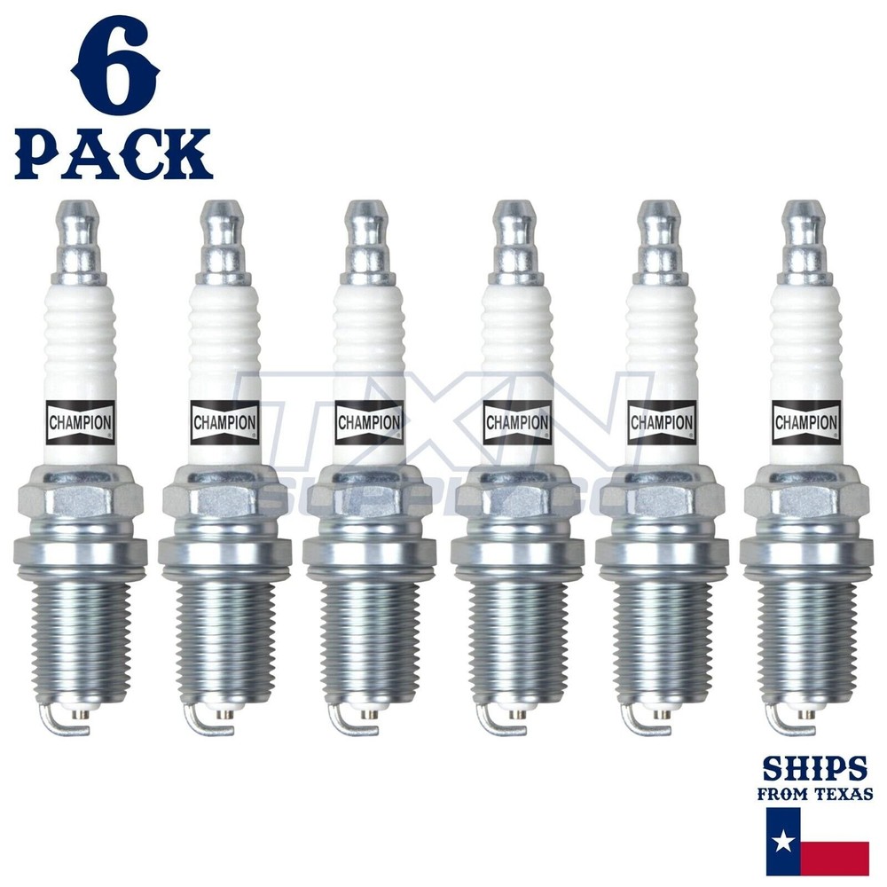 6 Pack Champion Copper Spark Plugs Set 2006-2012 MITSUBISHI ECLIPSE V6-3.8L