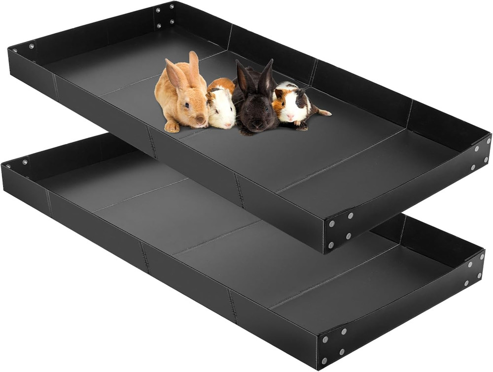 2 Pcs Guinea Pig Cage Liner Corrugated Plastic Cage Liner Base 2 X 4 Panel Size