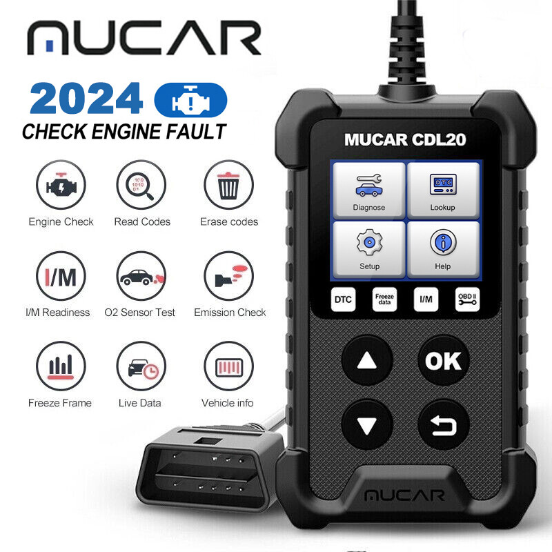 MUCAR CDL20 OBD2 Scanner Auto Fault Code Reader Car Diagnostic Tool Check Engine