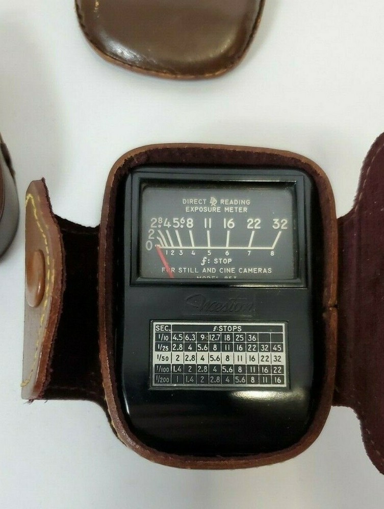 Light Meter Exposure Micronta Type NE-3 & Attachment & Weston Model 853