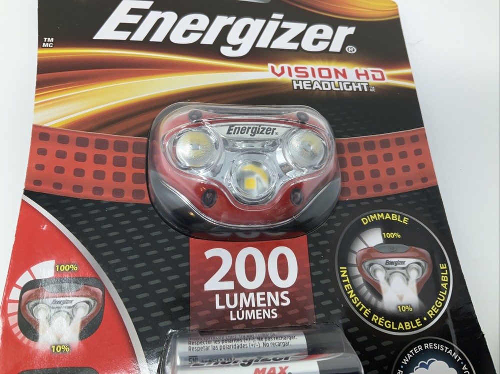 ENERGIZER Vision HD Headlight 200 Lumens LED Head Band Light