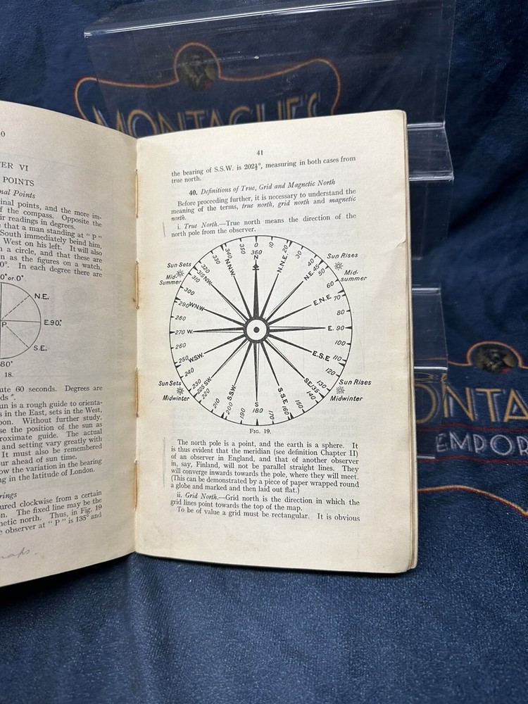 ww2 Notes on map reading pub date 1929 War Office, Crown Copyright Very Good