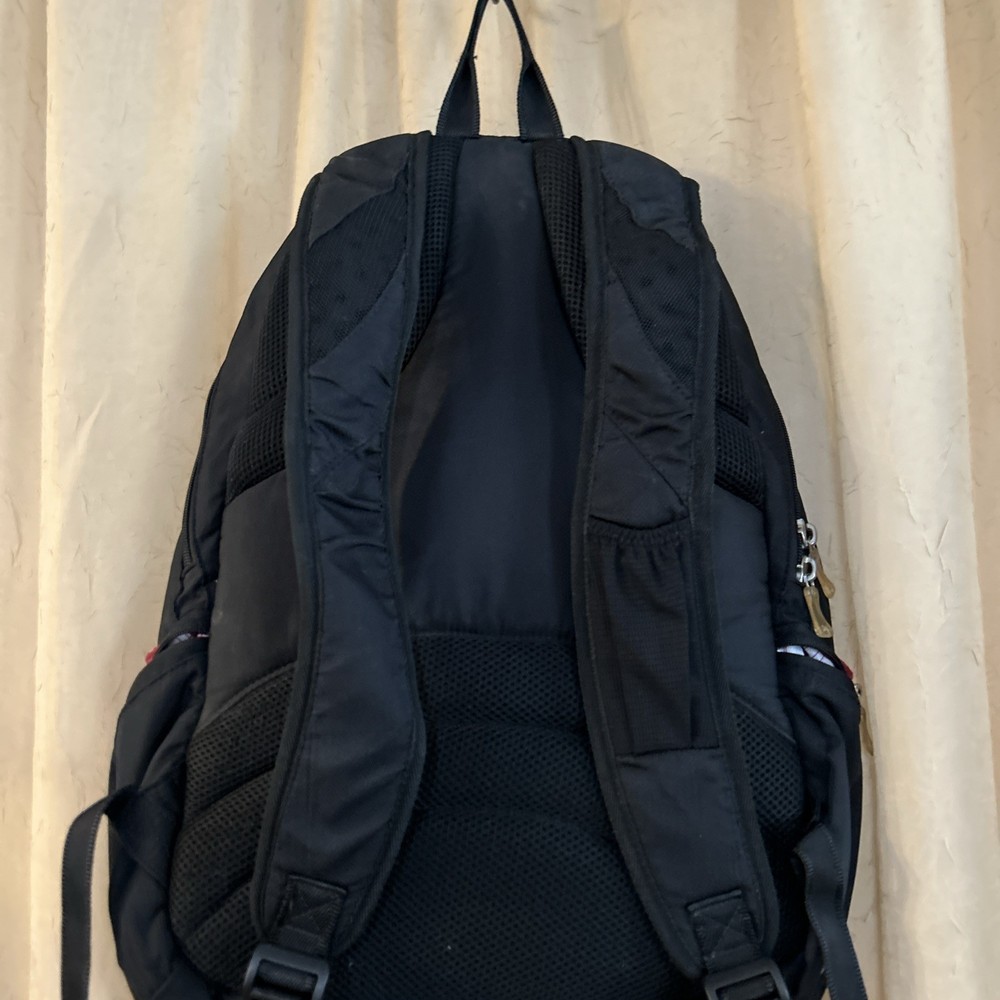 Under Armour Gym Backpack Black with Magenta Trim