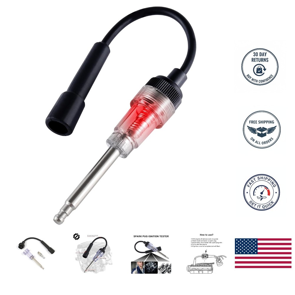 Professional Inline Spark Plug Tester - Durable, Quick Diagnosis for All Engines