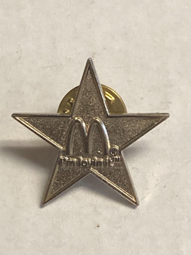 McDonalds Arches Logo Star Lapel Pin