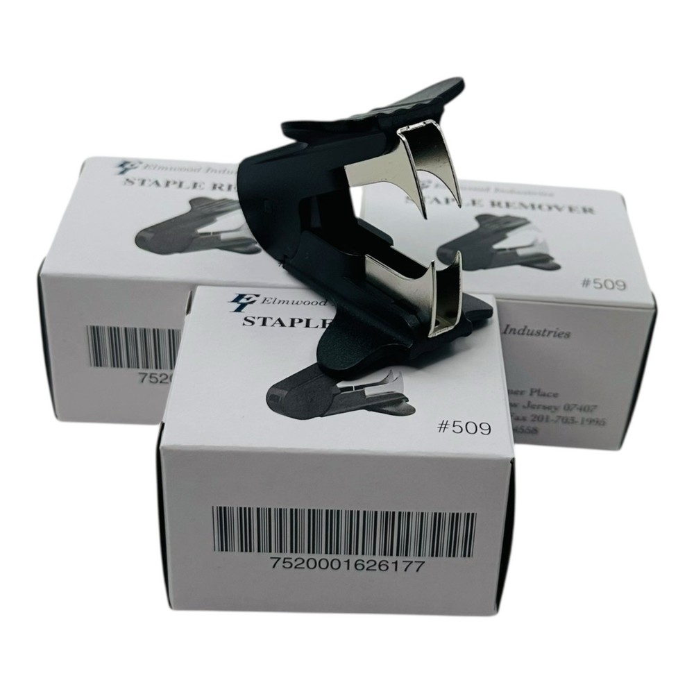 3 Count Elmwood Industries Staple Remover Claw Style Black