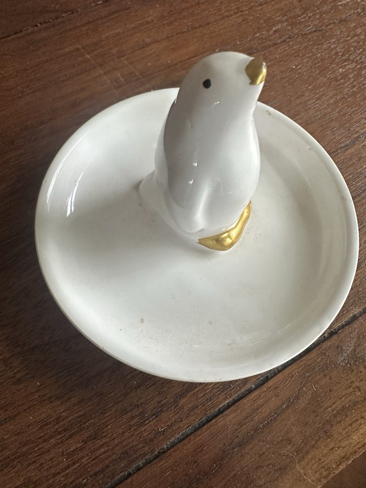 Ceramic Penguin Trinket Tray