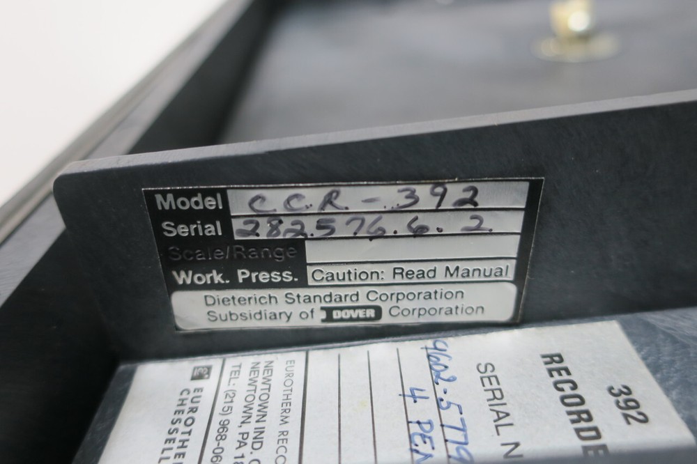 Dieterich Standard CCR-392 Chart Recorder