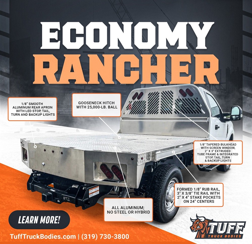 Aluminum Economy Rancher 60" CA GN - Toolboxes Only