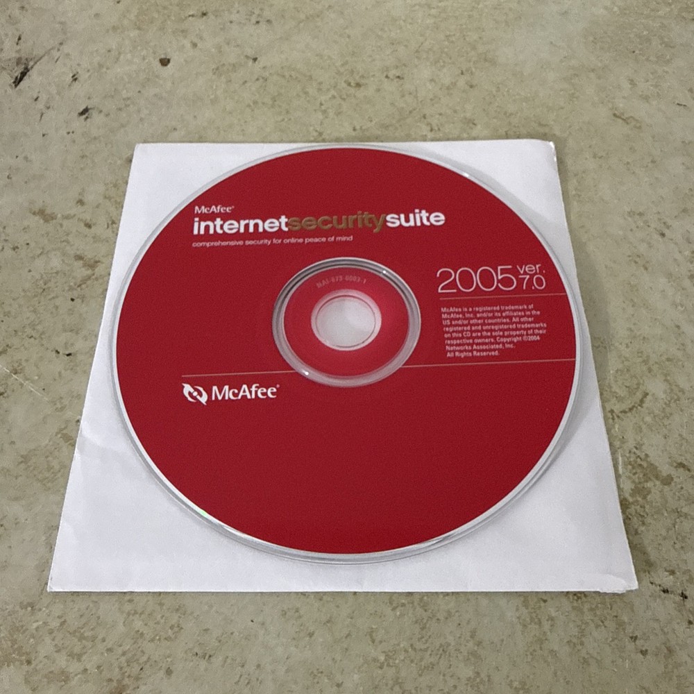 McAfee Internet Security Suite 2005 V7.0 CD