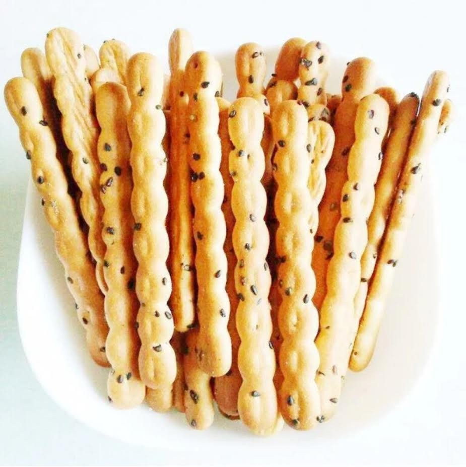 Ginbis Mini Asparagus Biscuits 15gx5bags