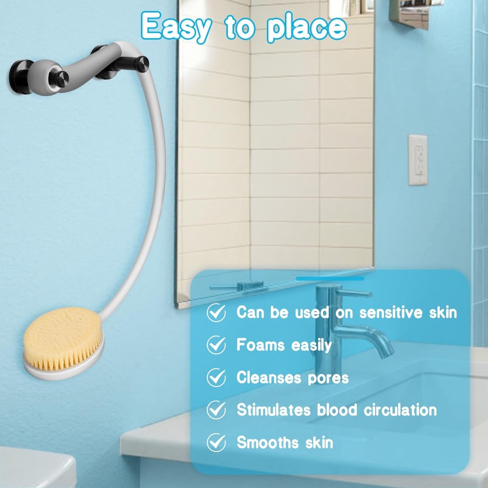 27 Inch Long Handle Back Scrubber Brush