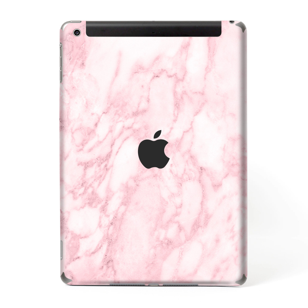 Skins Decal Wrap for Apple iPad 9.7 2017 Rose Pink Marble Pattern