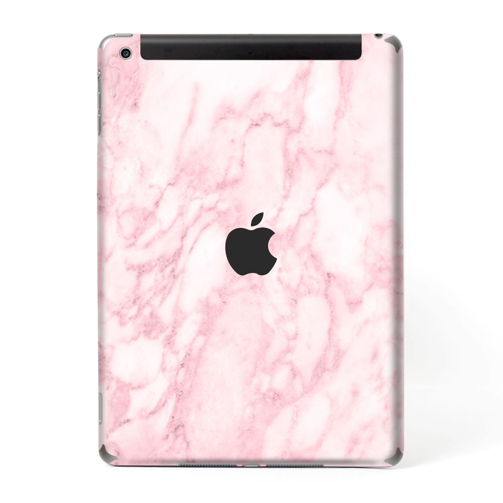 Skins Decal Wrap for Apple iPad 9.7 2017 Rose Pink Marble Pattern