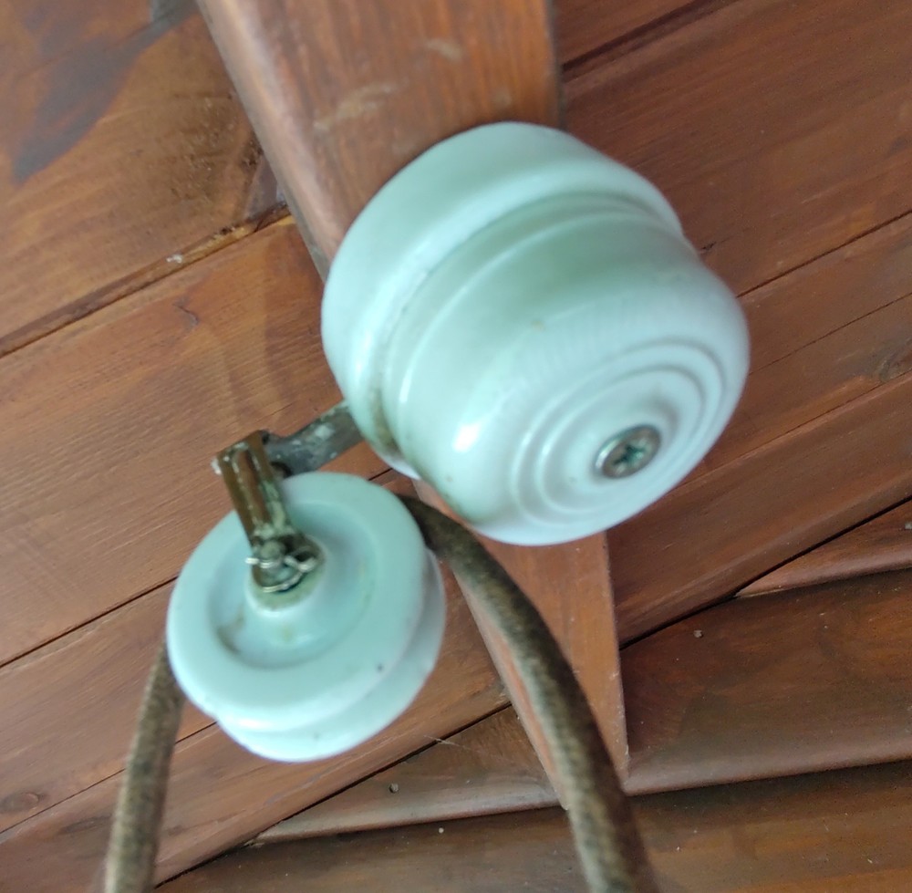 Antique Rise and Fall Pendant Light Art Deco Ceramic