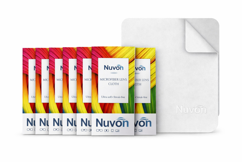 Nuvon Microfiber Lens Cloth 2 pack (6 each)