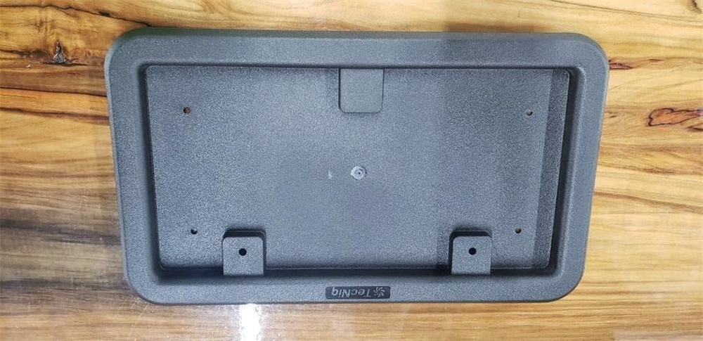 enclosed trailer deluxe plastic tag bracket license plate screw on tagmount